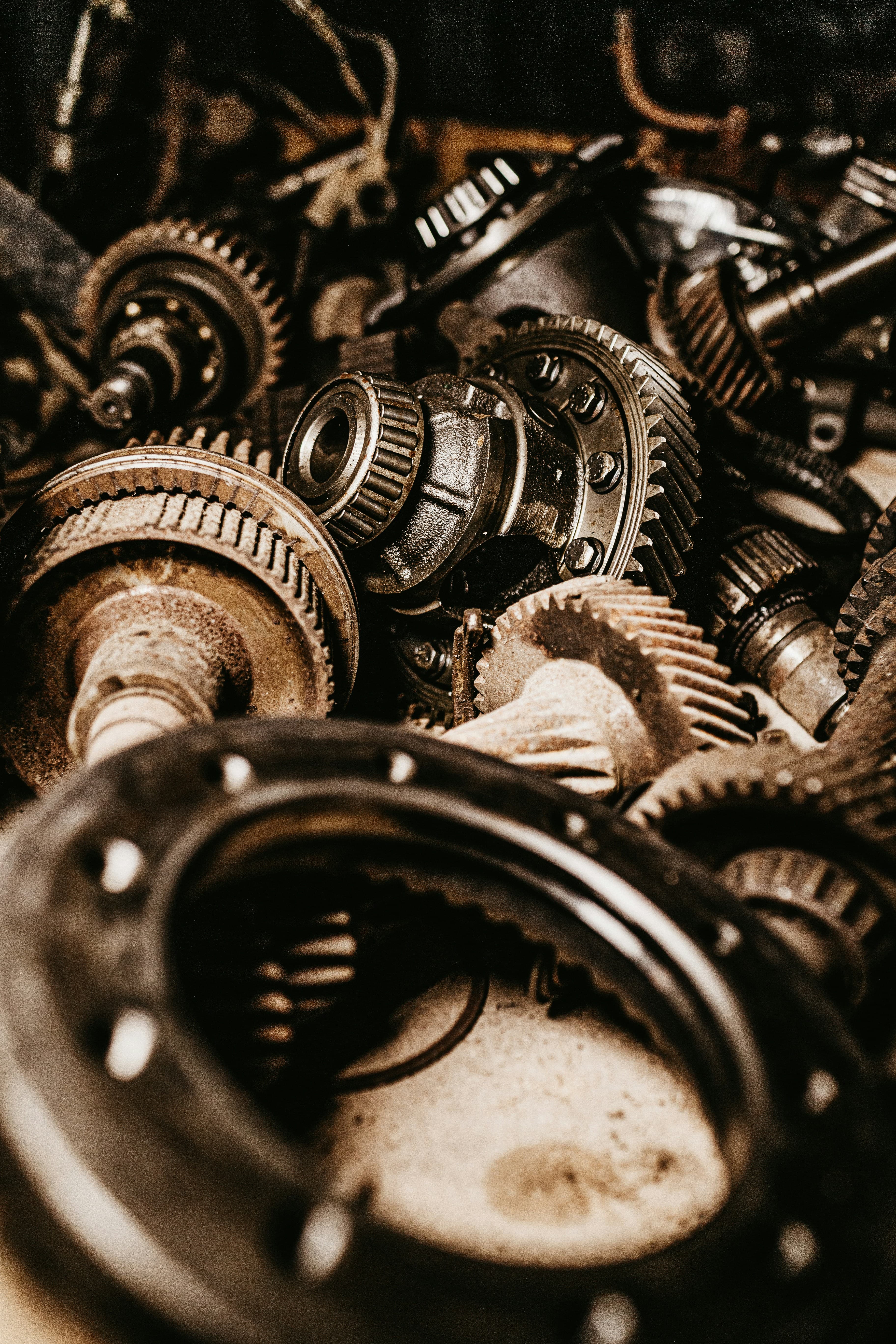 Gears in a pile